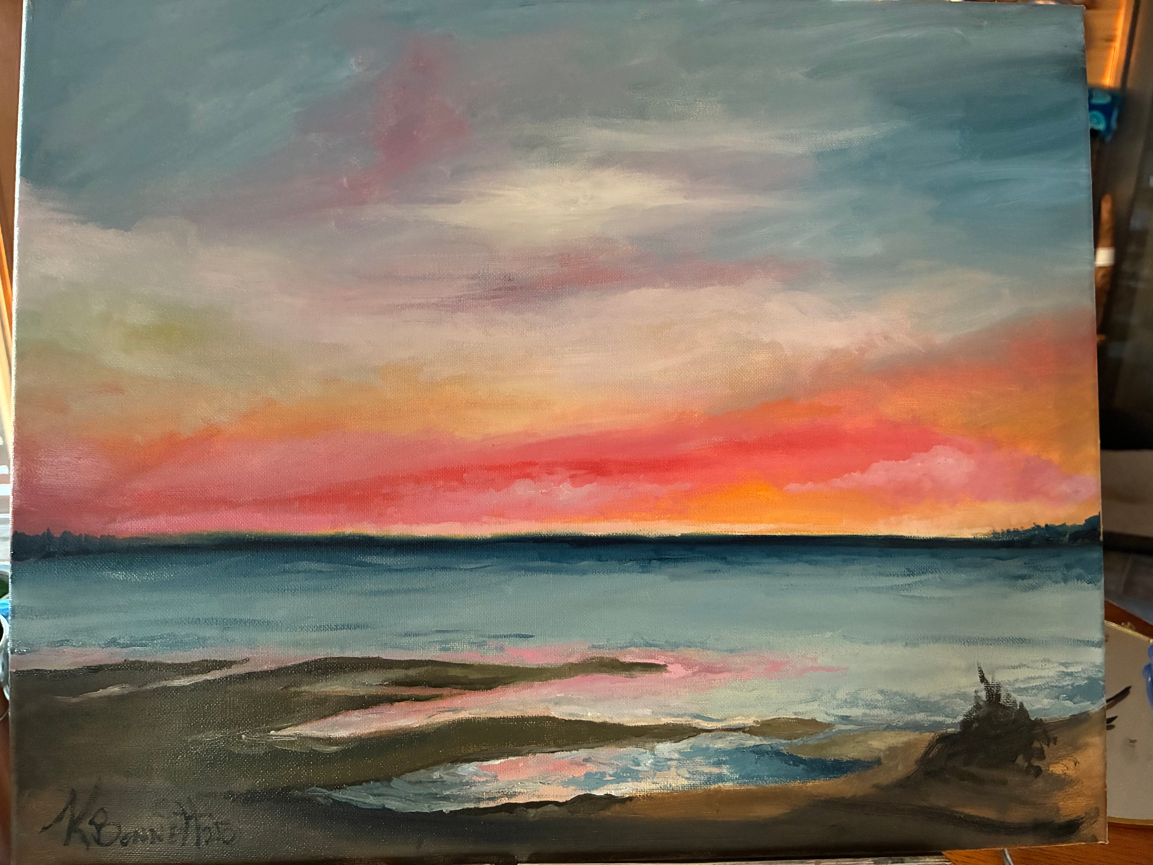 Superior lake sunset